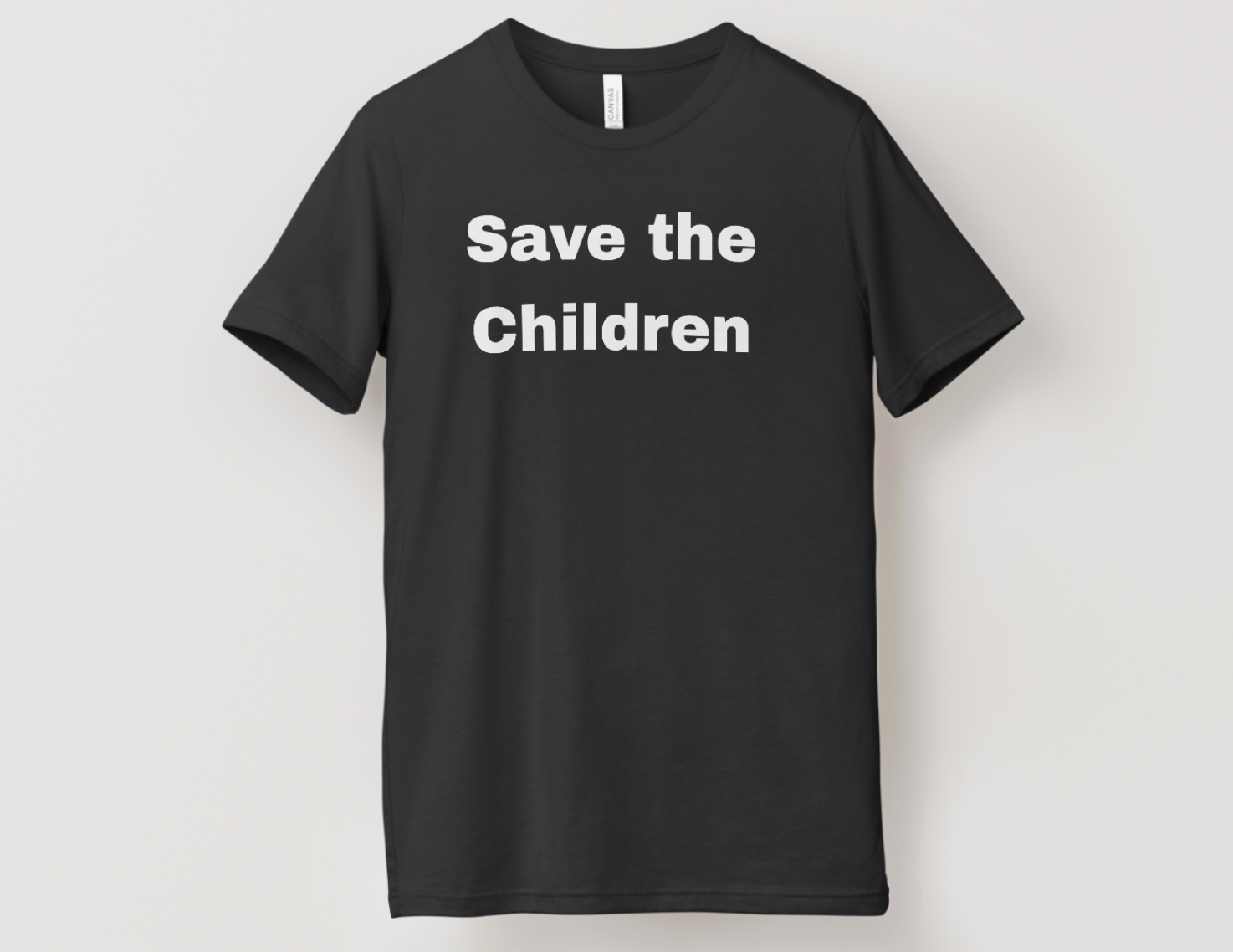 Save The Children T Shirt Mens Black Graphic Tee Gildan Short Sleeve